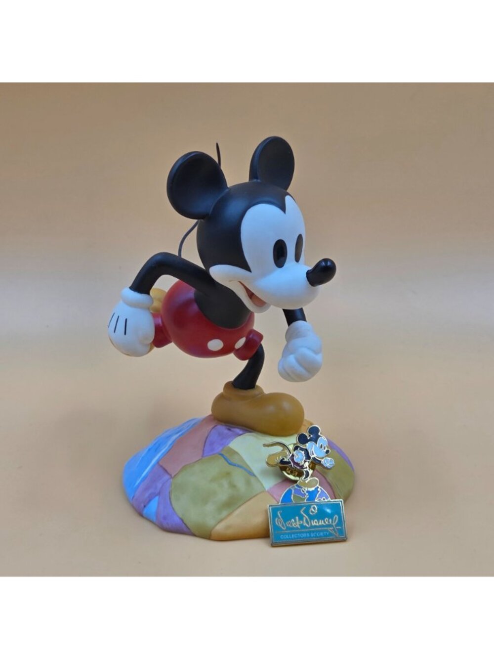 WDCC Millennium Mickey On Top of the World Thru Mirror Figurine Cloisonné Pin - Picture 7 of 13